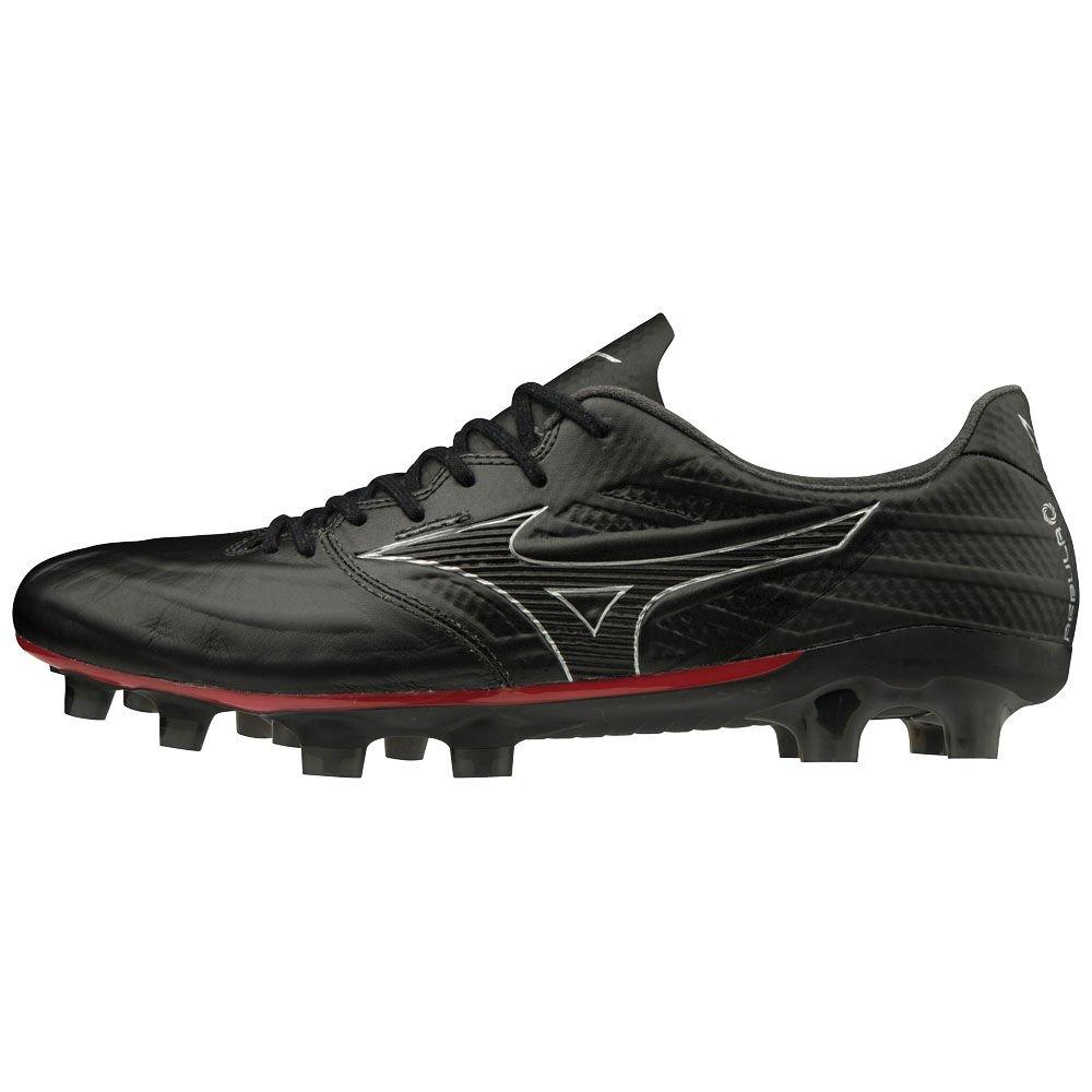 Mizuno Men's Football Boots Black/Silver REBULA 3 ELITE Shoes - P1GA196204